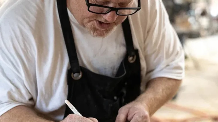 On-site stone engraving